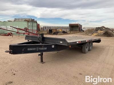 2000 Diamond T Bumper-Pull T/A Flatbed Trailer