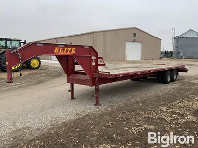 2009 Elite 30’ Dovetail T/A Gooseneck Trailer