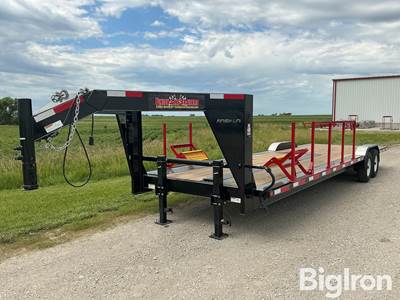 2016 Finish Line Gooseneck T/A Flatbed Trailer