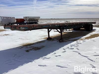 1990 Fruehauf 53' T/A Flatbed Trailer