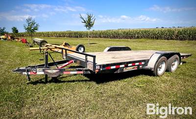 2009 H & H FD306 Speedloader MX 18' Car Hauler T/A Tilt Trailer