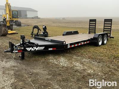 2024 H&H Topline 20' T/A Flatbed Equipment Trailer