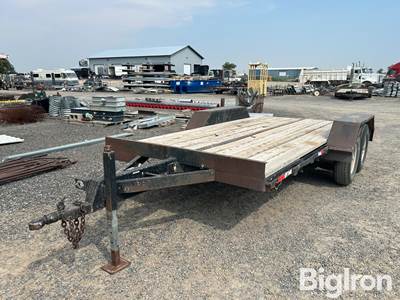 1990 Homemade T/A Bumper Pull Flatbed Trailer