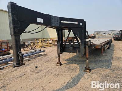 1988 Homemade T/A Gooseneck Flatbed Trailer