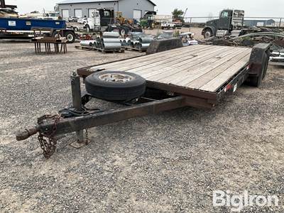 1991 Homemade T/A Bumper Pull Flatbed Trailer