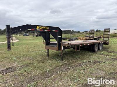 2000 Kaufman 8x24 T/A Flatbed Trailer