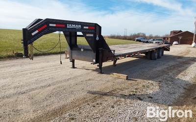 2014 Lamar T/A 30' Flatbed Trailer