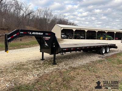 2018 Lamar FG02322C 32' T/A Gooseneck Flatbed Trailer