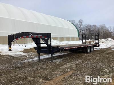 2022 Quality Trailers Pro Series 30’ T/A Gooseneck Flatbed Trailer