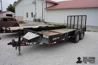 Run #283 - 2017 Rice 16' T/A Flatbed Trailer