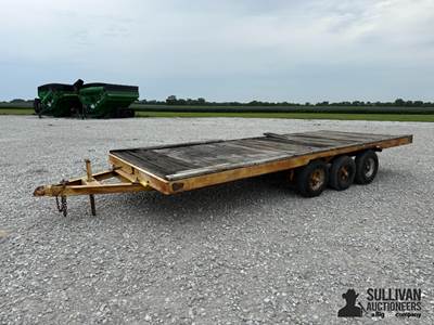Shop Built 20' Tri/A Flatbed Trailer