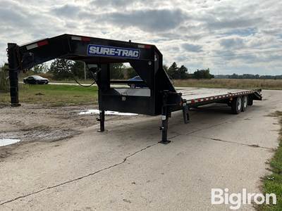 2019 Sure Trac 27’ T/A Gooseneck Flatbed Trailer