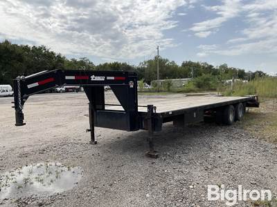 2012 Temco T/A Gooseneck Flatbed Trailer