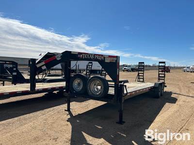 2019 Texas Pride Trailers 30' T/A Gooseneck Flatbed Trailer