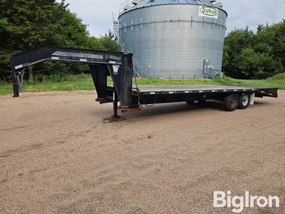 2008 Titan 20'+7' T/A Gooseneck Flatbed Trailer