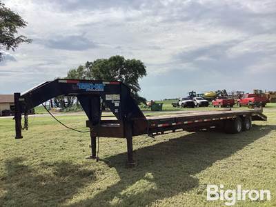 2014 Top Hat T/A Gooseneck Flatbed Trailer