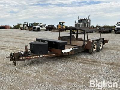 1996 Towmaster 16’ T/A Flatbed Trailer w/Canopy