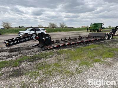 1993 Trail King TK50HDG 34' T/A Detach Flatbed Trailer