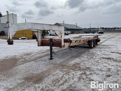 1995 Shop Built GN T/A Flatbed Trailer