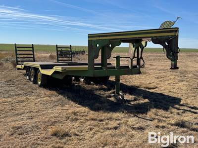 Shop Built 6 Axle Flatbed Equipment Trailer