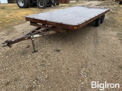 Shop Built 18’ T/A Flatbed Trailer