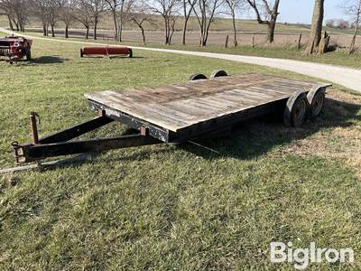 Homemade Bumper Hitch T/A Flatbed Trailer