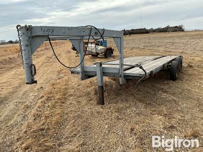 Shop Built T/A Flatbed Trailer