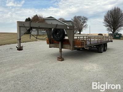 1979 Shop Built T/A Gooseneck Flatbed Trailer