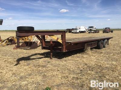 1977 Shop Built T/A Gooseneck Flatbed Trailer