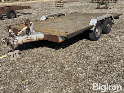 17’ Shop Built T/A Flatbed Trailer