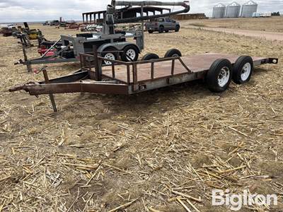 Shop Built 16' T/A Flatbed Trailer