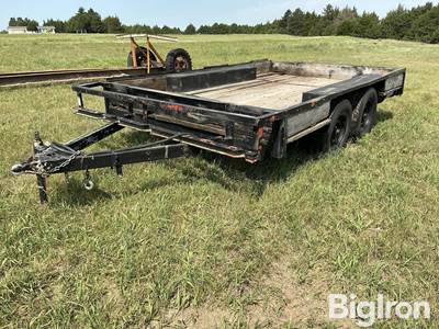 Shop Built T/A Flatbed Trailer