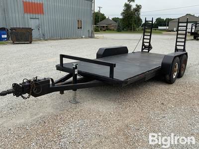 Shop Built 16’ T/A Flatbed Trailer