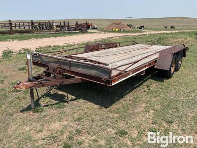 1986 Shop Built T/A Flatbed Trailer