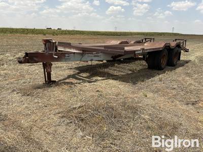 Shop Made T/A Flatbed Equipment Trailer