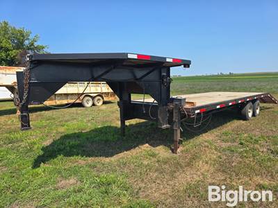 1995 Homemade Gooseneck T/A Flatbed Trailer