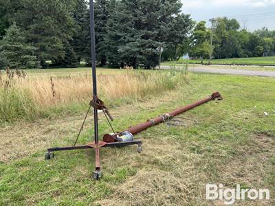 6” x 18’ 220 volt Electric Auger w/Mounting Frame
