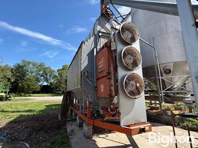 Farm Fans CMS320J Grain Dryer Setup W/Transfer Auger & Wet Bin