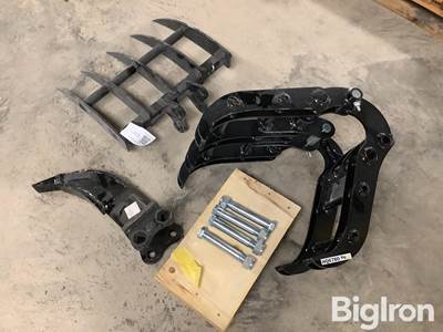 Mini Excavator Grapple Root Rake Ripper Set