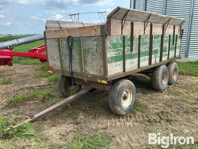 Wooden 14’ x 82” Barge Box w/Hoist
