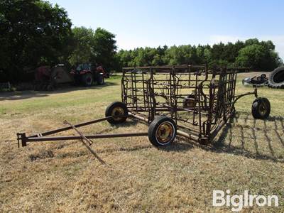 John Deere Drag Harrow on Cart