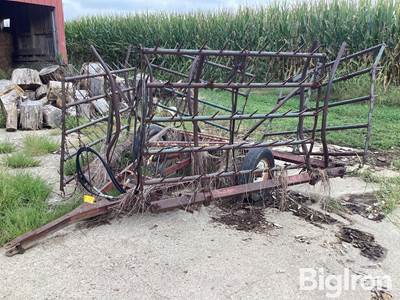 Noble 800 Series 24’ Pull Type 5 Bar Spike Tooth Harrow Cart