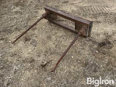 Homemade 2 Prong Skidloader Bale Mover