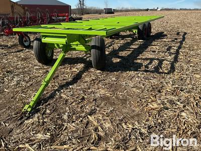 Homemade Large Bale Hay Transport Trailer