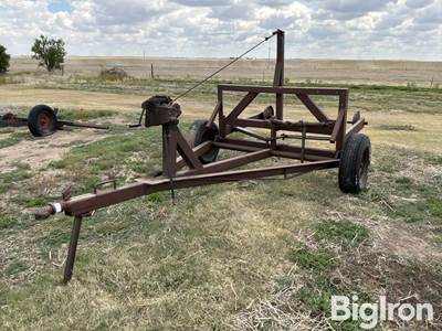 Shop Built Bale Unroller Trailer