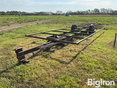 Homemade bale trailer