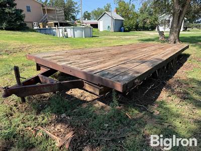 Homemade hay trailer