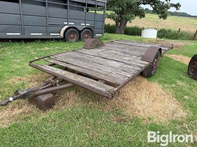 homemade Tilt bed hay trailer