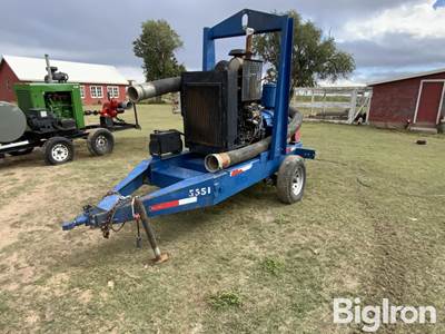 2013 John Deere 4045TF285 Pump Unit on Trailer