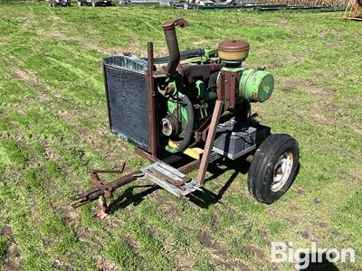 John Deere 6404D Diesel Power Unit On Cart
